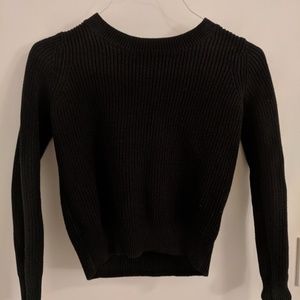 Banana Republic Crop Black Sweater Size S